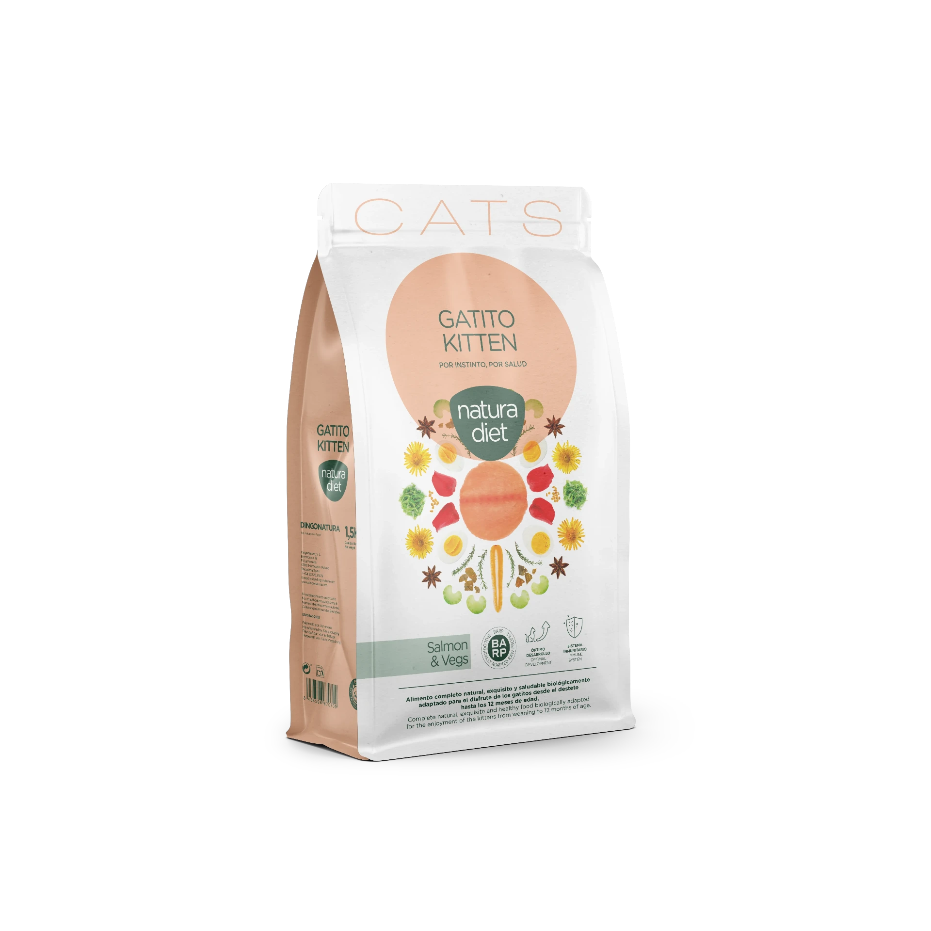 Natura Diet CAT Kitten Salmon 1,5 kg