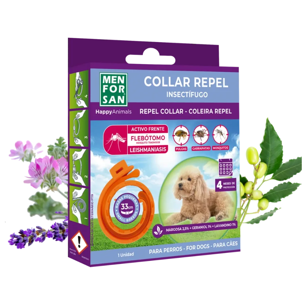 MenForSan Collare Antiparassitario per cani small 100% naturale